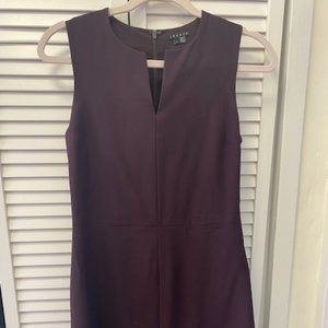 Theory Split Front Dress in Stretch Wool